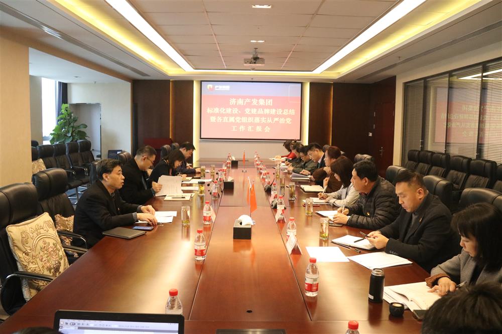 集團黨委召開黨組織標準化建設(shè)、 黨建品牌建設(shè)活動總結(jié)暨各直屬黨組織落實從嚴治黨工作匯報會議